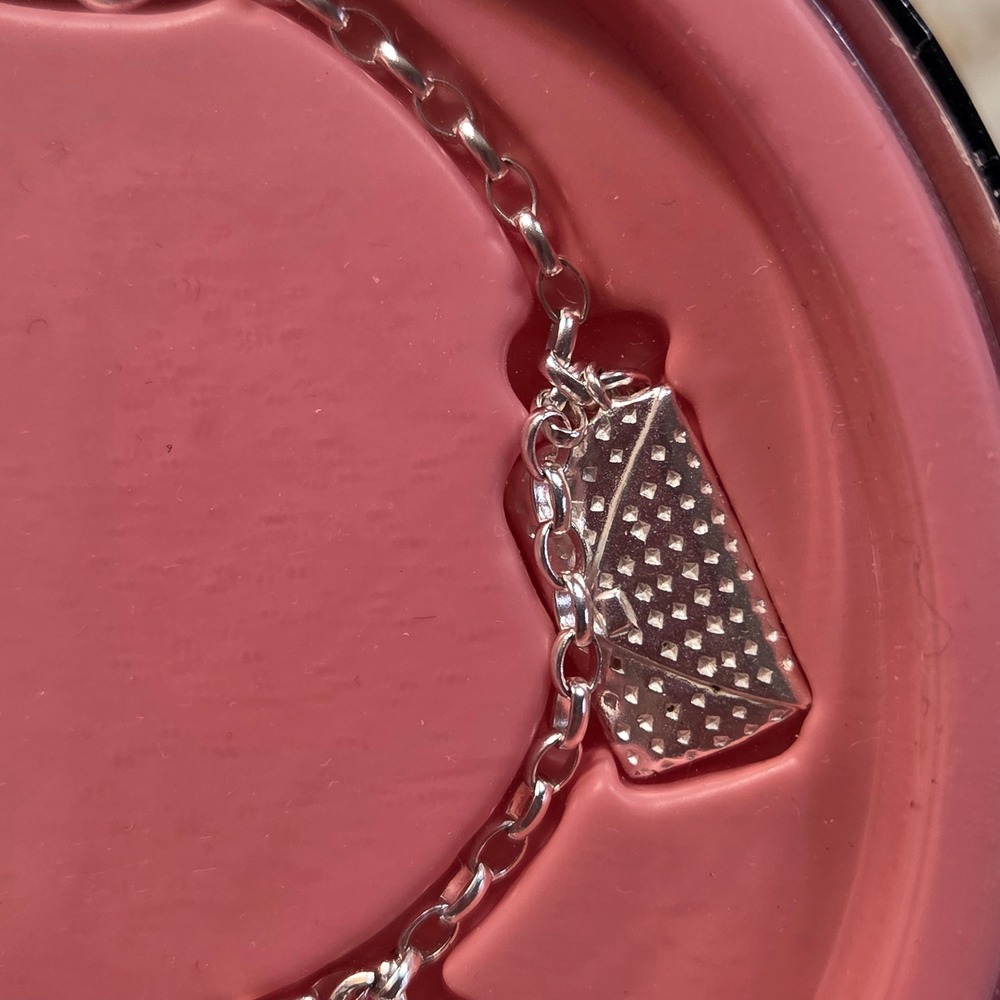 Vintage Hallmark Barbie 45th Anniversary Sterling Silver Charm Bracelet 2004 - Picture 10 of 10